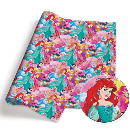 Princesses Polycotton Fabric - Half Yard (18” x 55”) 37902
