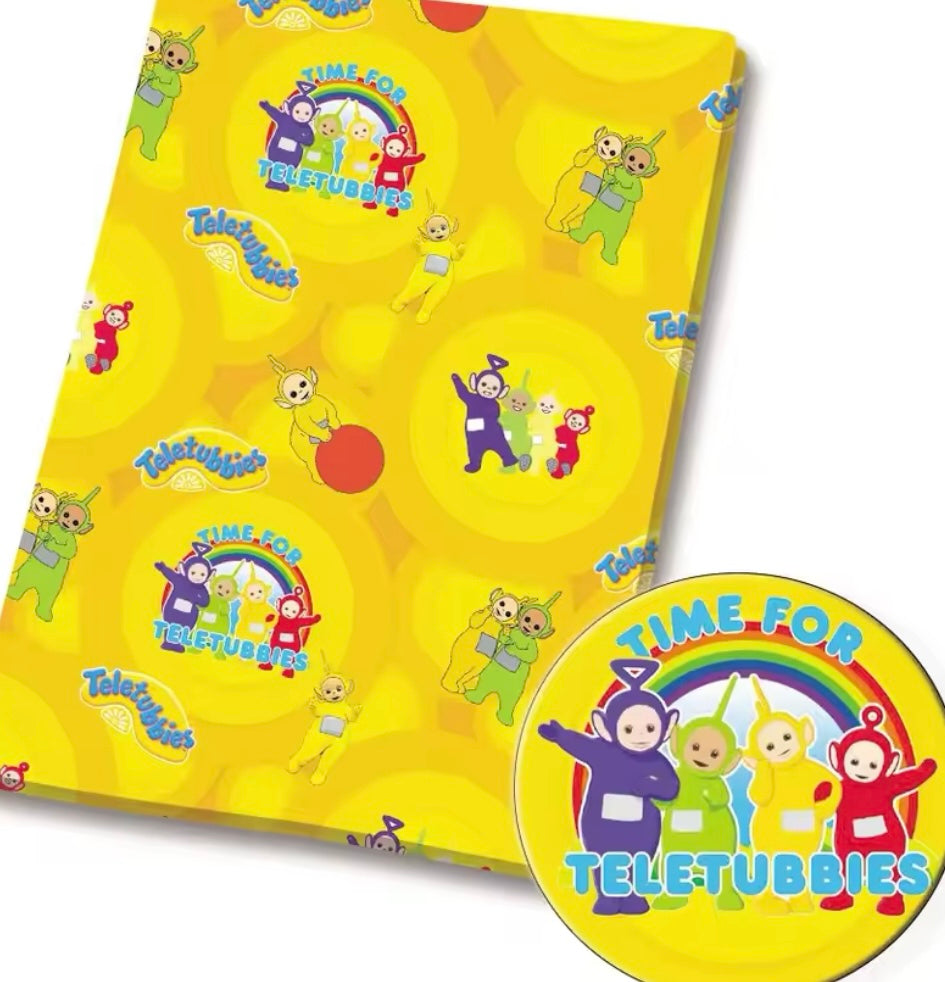 Teletubbies Rainbow Polycotton Fabric Half Yard (18” x 50”)