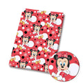 Baby Polka Girl Mouse Christmas Polycotton fabric - Half Yard (18” x 55”) 38263