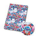 Cheeky Blue Alien Christmas Polycotton fabric - Half Yard (18” x 55”) 38264