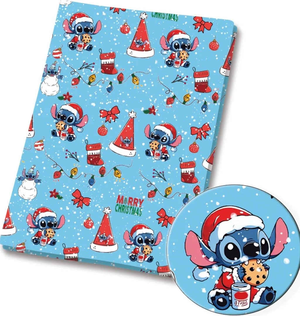 Disney Stitch Alien Christmas Polycotton fabric - Half Yard (18” x 55”) 41710