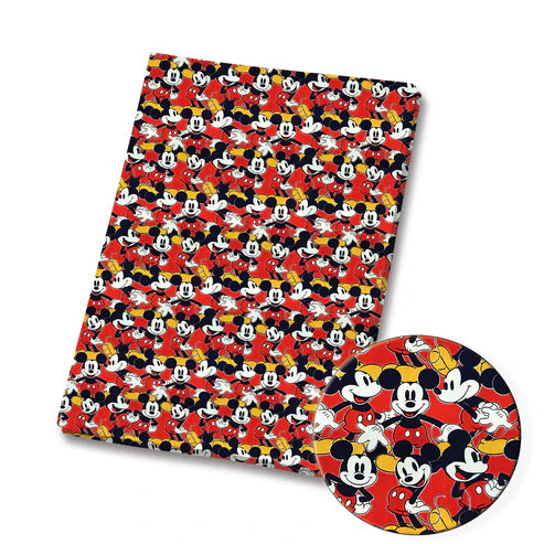 Classic Mouse Polycotton Fabric - Half Yard (18” x 55”) 3899