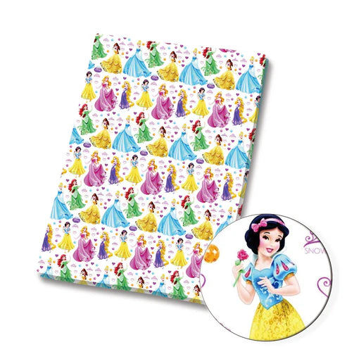 Princess Friends Polycotton Fabric - Half Yard (18” x 55”) 3908