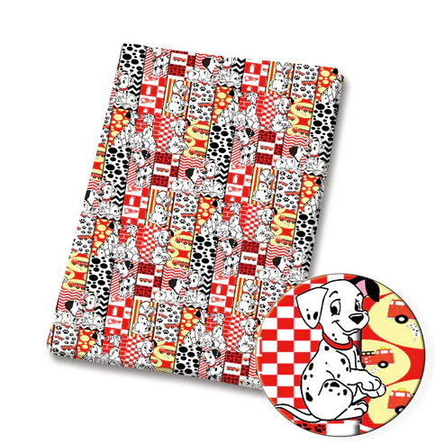 Spotty Dogs Polycotton Fabric - Half Yard (18” x 55”) 3920