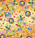 The Simpsons Krusty the Clown Bart Cartoon Character Polycotton Fabric - Half Yard (18” x 55”) 15760