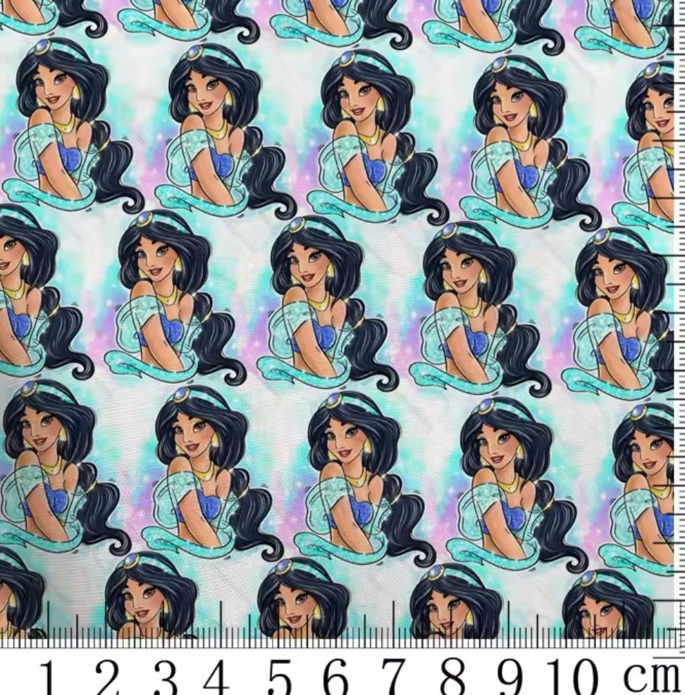 Princess Jasmine Cotton Fabric Half Yard (18” x 55”)