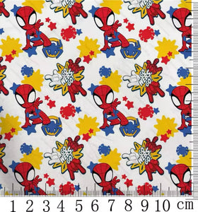 Spiderman polyCotton Fabric Half Yard (18” x 55”)