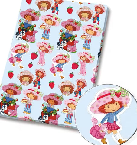 Strawberry Shortcake polyCotton Fabric Half Yard (18” x 55”)