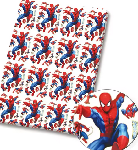 Spiderman polyCotton Fabric Half Yard (18” x 55”)