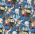 Disney Frozen Princess Anna Elsa Olaf Polycotton Fabric - Half Yard (18” x 55”) 80172