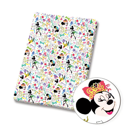 Classic Mouse Friends Carnival Polycotton Fabric - Half Yard (18” x 55”) 4016