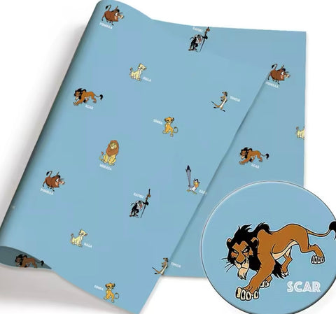 Lion King Polycotton Fabric Half Yard (18” x 50”)