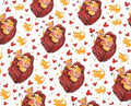 Disney Lion King Simba Mufasa Polycotton Fabric - Half Yard (18” x 55”) 1242333