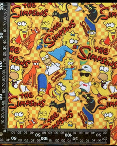 The Simpsons PolyCotton Fabric Half Yard (18” x 55”)