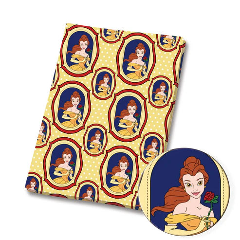 Enchanted Castle Princess Polycotton Fabric - Half Yard (18” x 55”) 41981