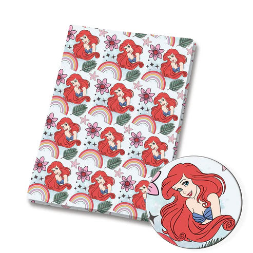 Mermaid Princess Polycotton Fabric - Half Yard (18” x 55”) 42061