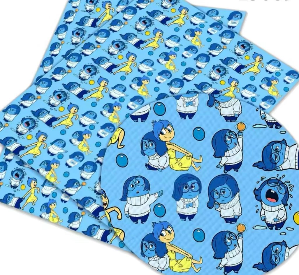 Sadness PolyCotton Fabric Half Yard (18” x 55”)