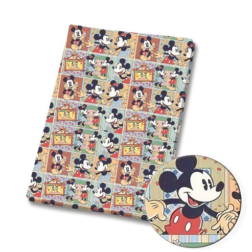 Classic Mouse Friends Polycotton Fabric - Half Yard (18” x 55”) 4598
