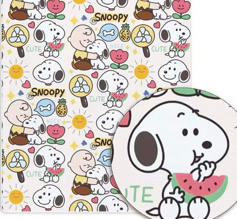 Snoopy polyCotton Fabric Half Yard (18” x 55”)