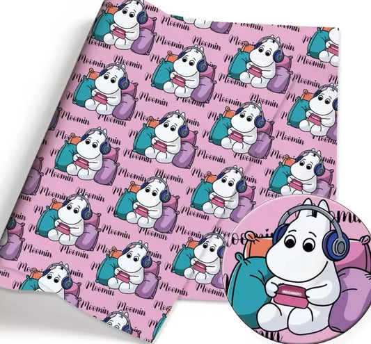Moomin PolyCotton Fabric Half Yard (18” x 55”)