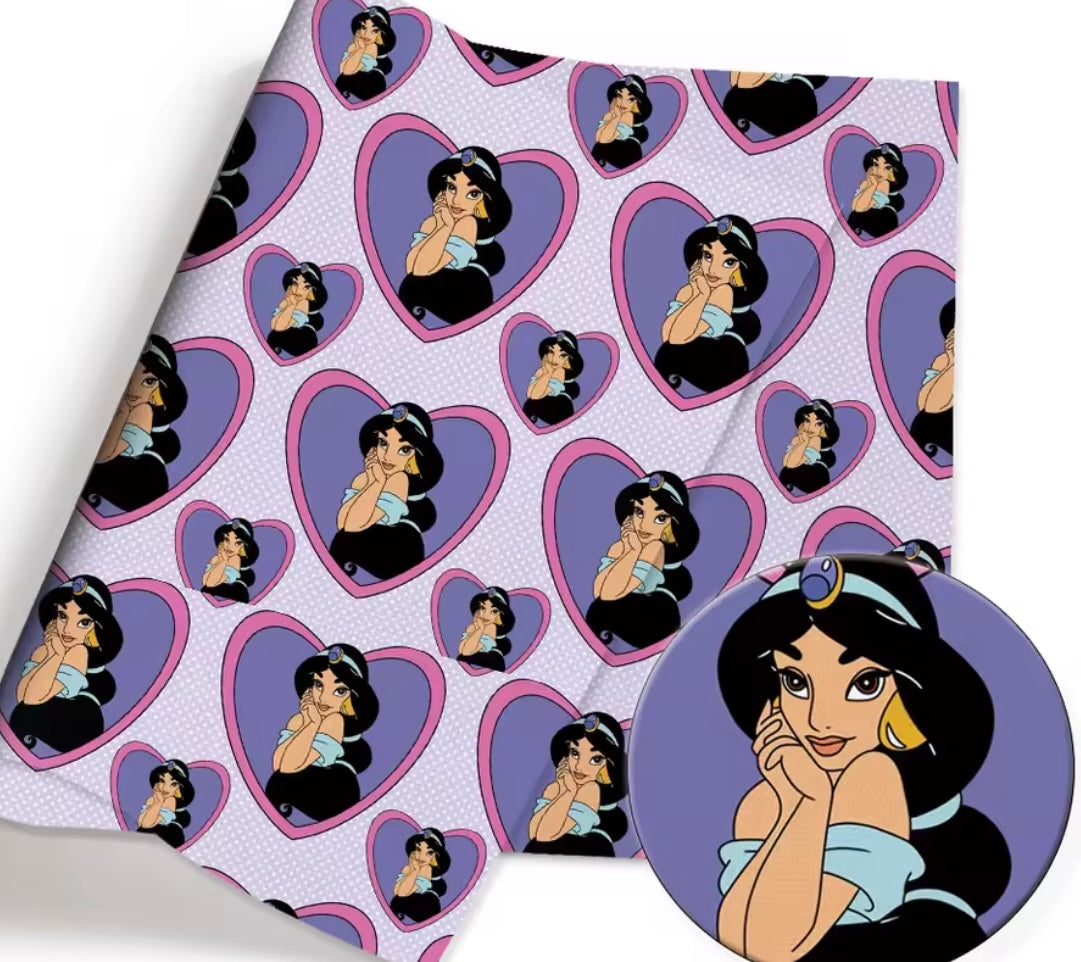 Princess Jasmine Cotton Fabric Half Yard (18” x 55”)