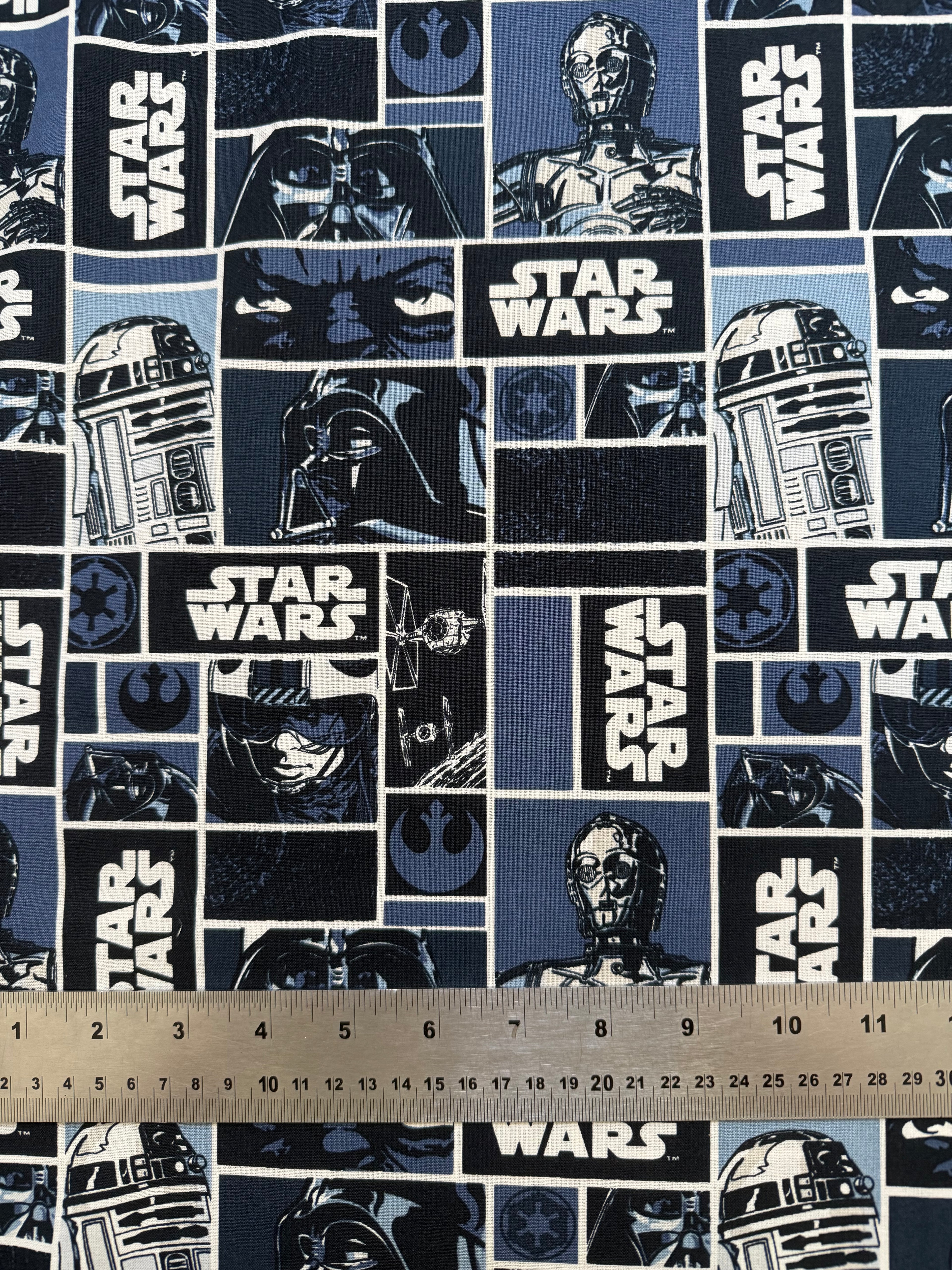 Star Wars Cotton Fabric - Half Yard (18” x 55”)