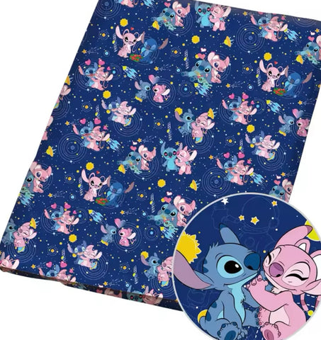 Stitch and Angel polyCotton Fabric Half Yard (18” x 55”)