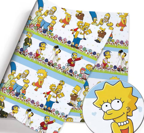 The Simpsons PolyCotton Fabric Half Yard (18” x 55”)