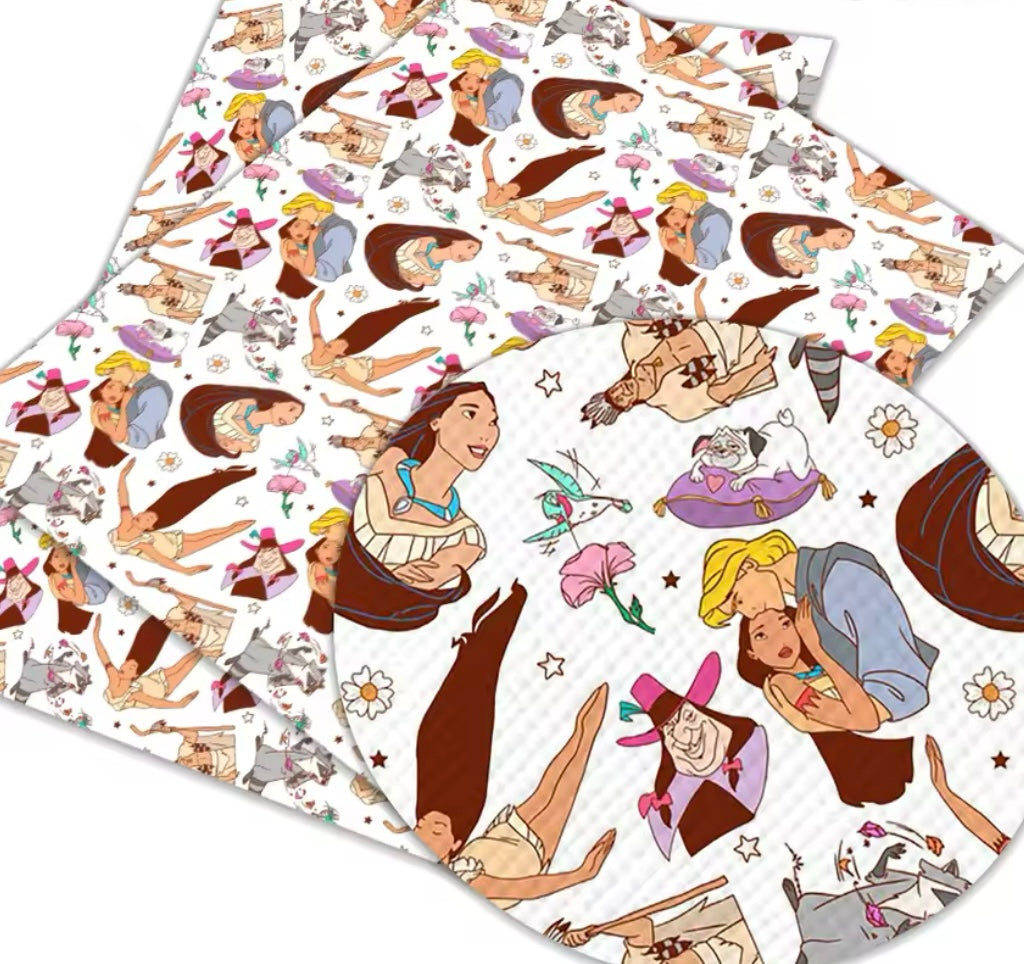 Pocahontas Cotton Fabric Half Yard (18” x 55”)