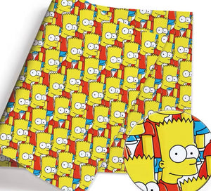Bart Simpson PolyCotton Fabric Half Yard (18” x 55”)