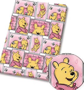 Winnie the Pooh polyCotton Fabric Half Yard (18” x 55”)