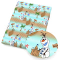 Island Princess Snowman Polycotton Fabric - Half Yard (18” x 55”) 1290235
