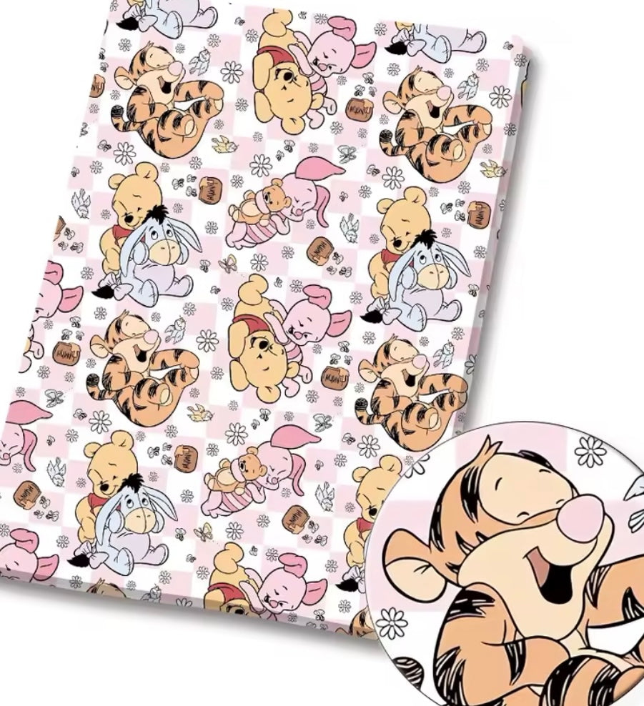 Winnie the Pooh polyCotton Fabric Half Yard (18” x 55”)