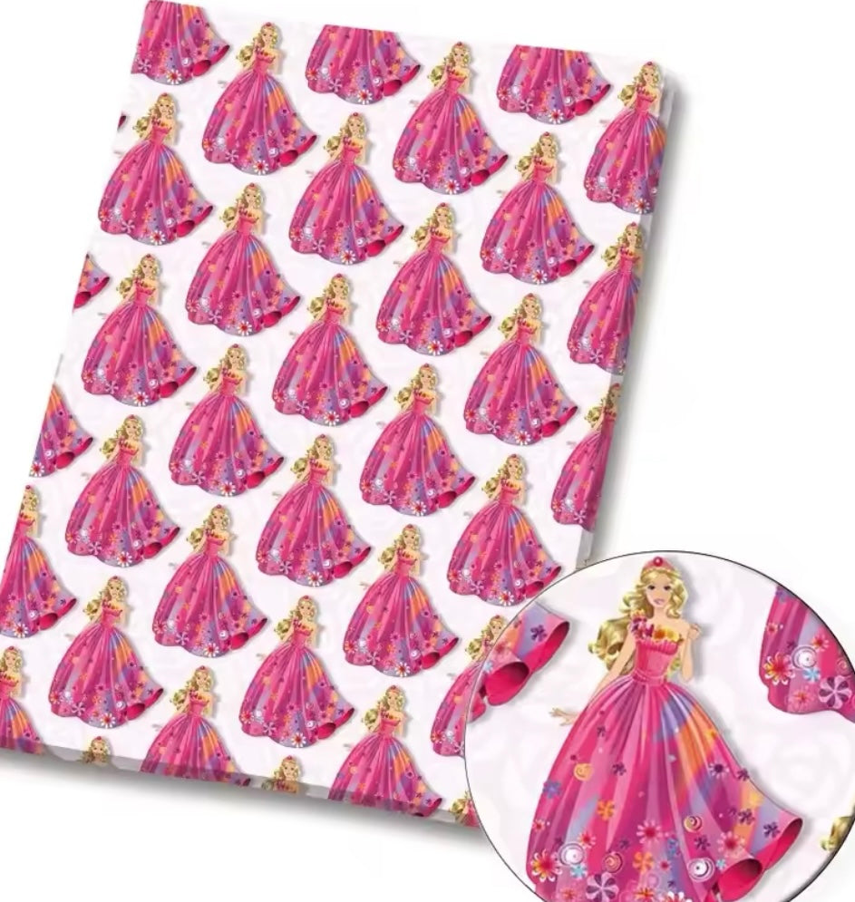 Barbie polyCotton Fabric Half Yard (18” x 55”)