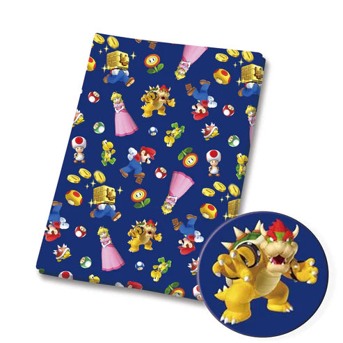 Plumber Brothers game Polycotton Fabric - Half Yard (18” x 55”) 5359