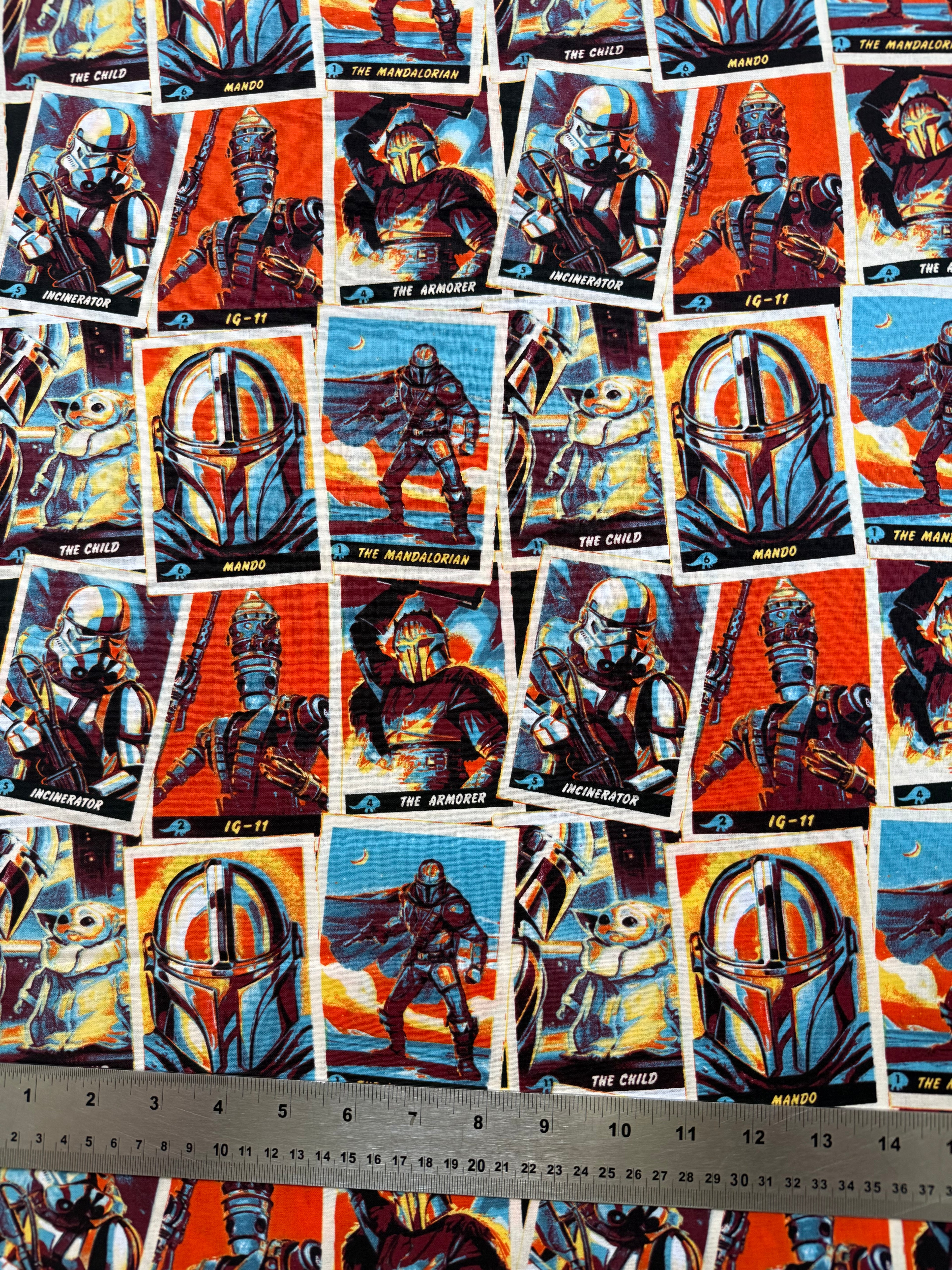 Mandalorian Cotton Fabric - Half Yard (18” x 55”)