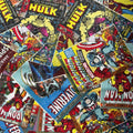Marvel Avengers Superhero Comic Covers Cotton Fabric - Half Yard (18” x 55”)