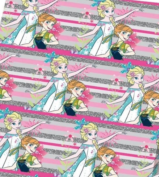 Disney Frozen Princess Anna Elsa Olaf Polycotton Fabric - Half Yard (18” x 55”) 84059