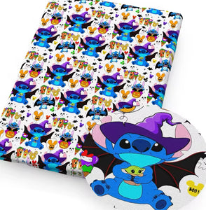 Stitch Halloween polyCotton Fabric Half Yard (18” x 55”)