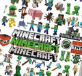 Minecraft Pixel Blocks game Creeper Character Polycotton Fabric - Half Yard (18” x 55”) 39247