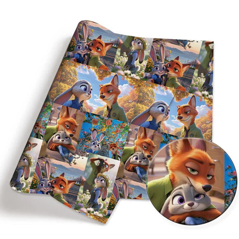 Animal City Adventures Polycotton Fabric - Half Yard (18” x 55”) 48897