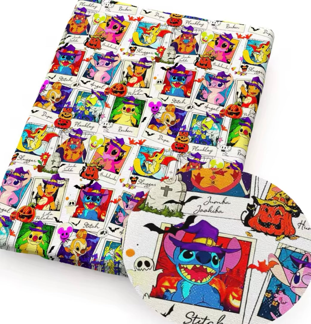 Stitch Halloween polyCotton Fabric Half Yard (18” x 55”)