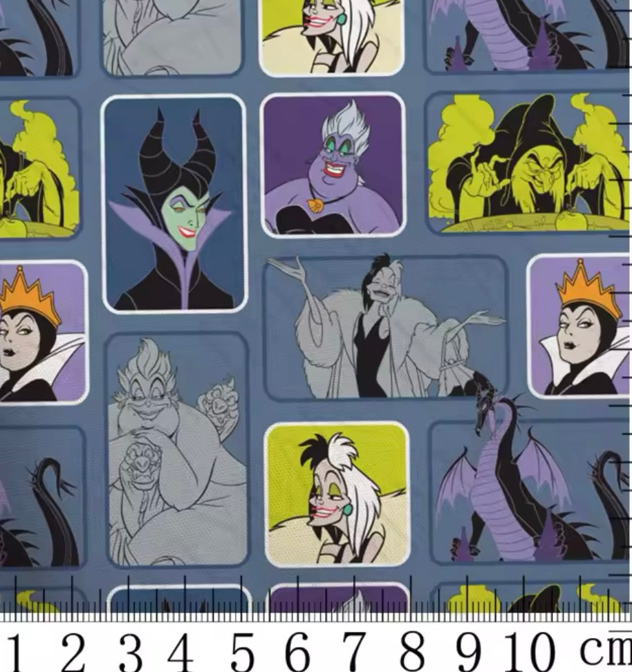 Villains polyCotton Fabric Half Yard (18” x 55”)