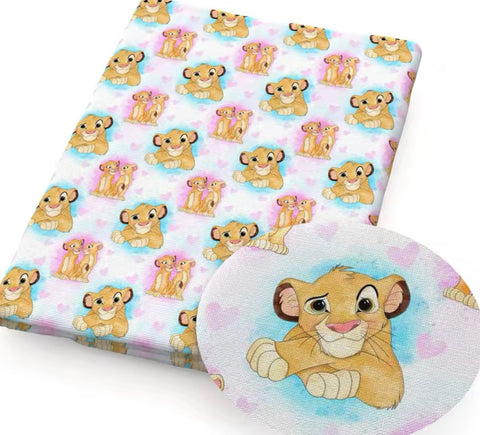 Lion King Polycotton Fabric Half Yard (18” x 50”)