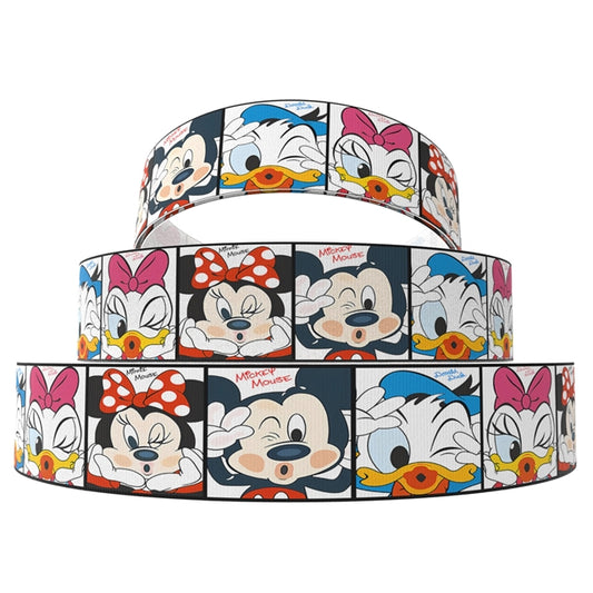 Classic Cartoon Mouse Friends Grosgrain Ribbon 1252896