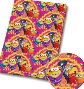 Minions polyCotton Fabric Half Yard (18” x 55”)