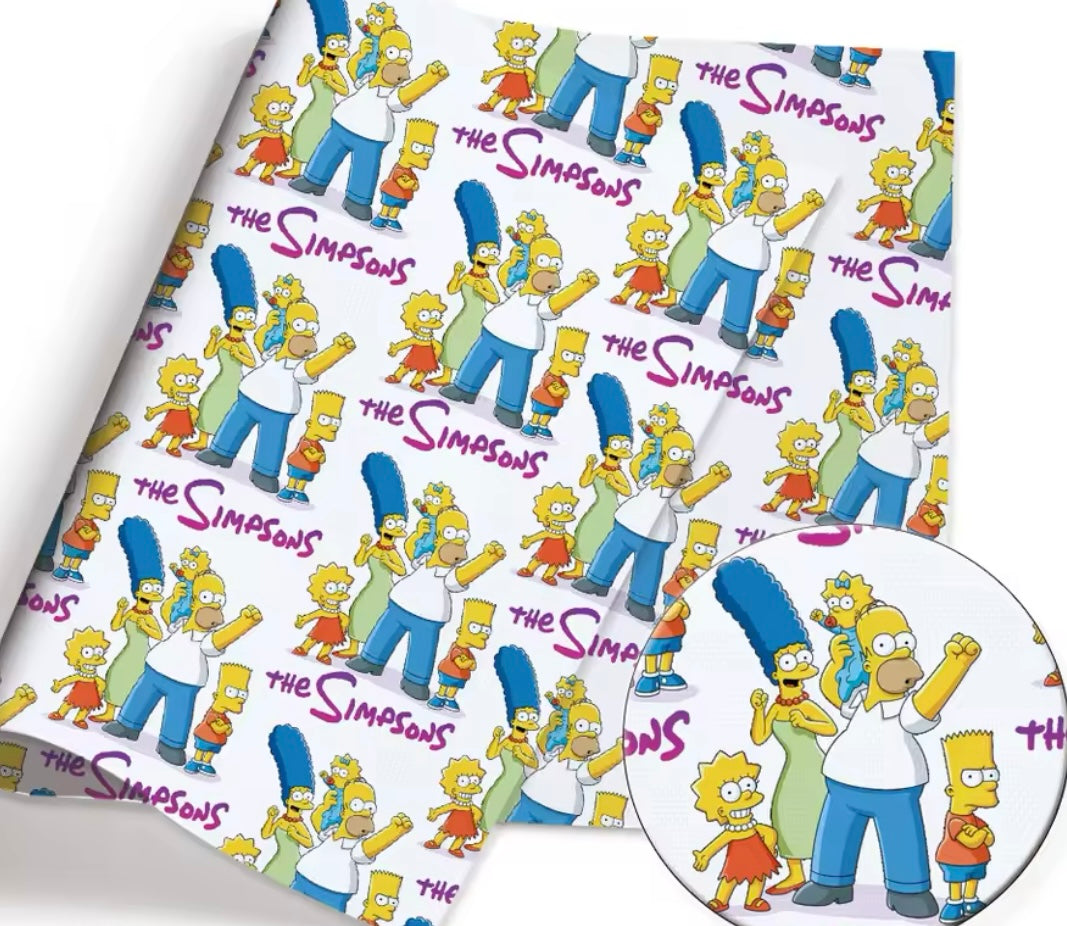 The Simpsons PolyCotton Fabric Half Yard (18” x 55”)