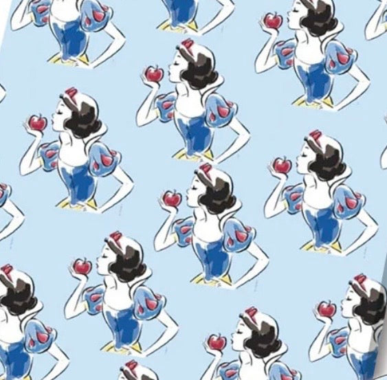 Disney Princess Snow White Polycotton Fabric - Half Yard (18” x 55”) 81802