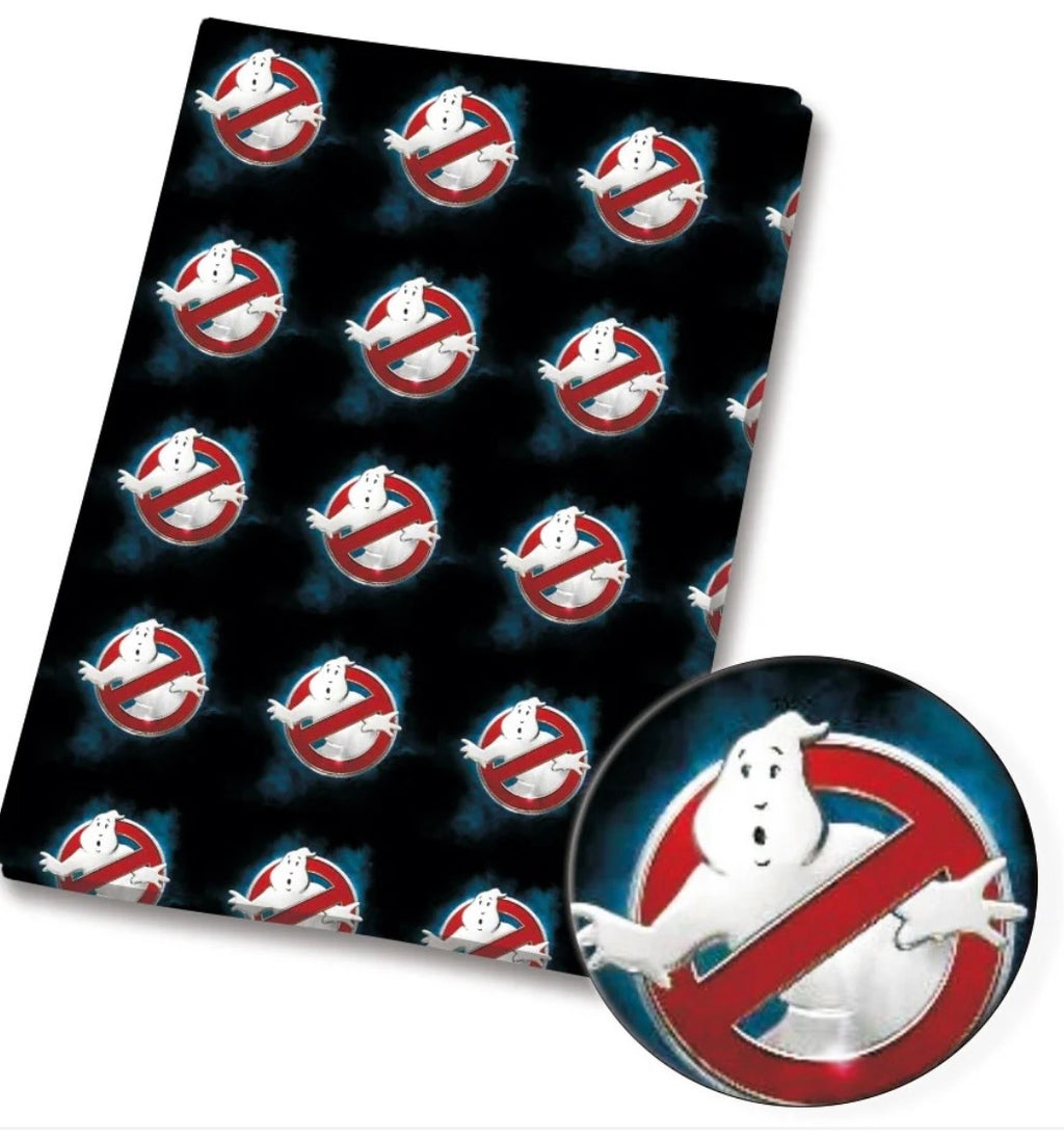 Ghostbusters retro 1980s Character Polycotton Fabric - Half Yard (18” x 55”) 84612