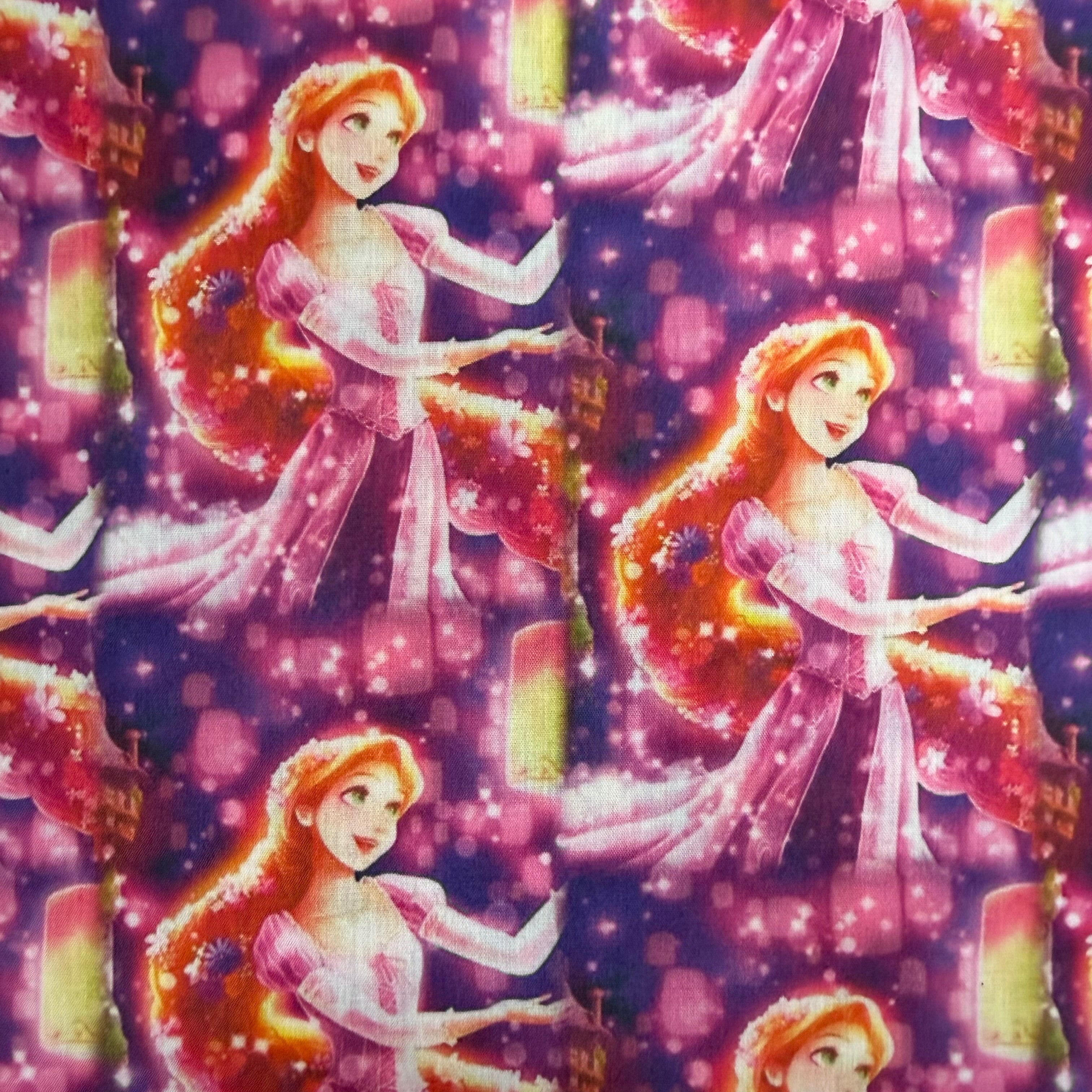 Long Hair Princess polyCotton Fabric - Half Yard (18” x 55”)